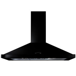 Rangemaster LEIHDC90BC Chimney Cooker Hood, Black
